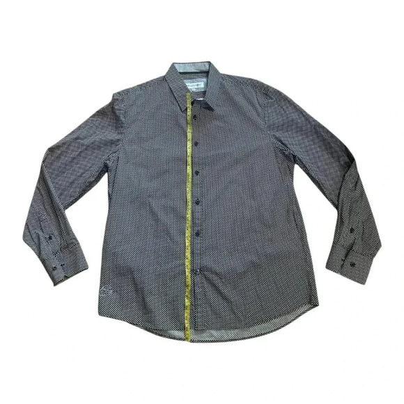 English Laundry John Lennon Long Sleeved Dress  Shirt Polk-Dot XL LIKE NEW - Picture 9 of 13